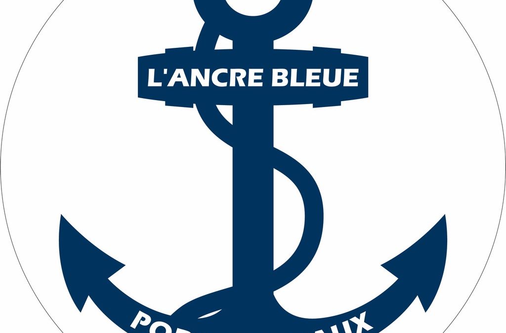 Une ancre à l&rsquo;encre bleue