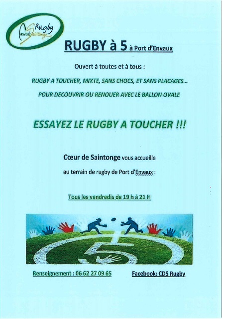 Rugby à 5 à Port d’Envaux