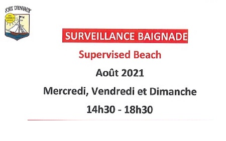 Plage surveillée !