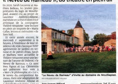 Le neuveu de rameau à Mouillepied