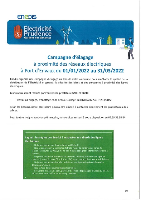 Campagne d'élagage sur la commune