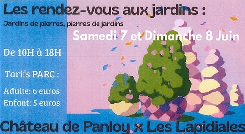 De belles pierres dans le Jardin de Panloy…