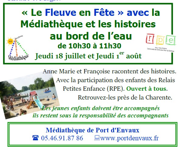 Histoires au bord de l'eau !2024