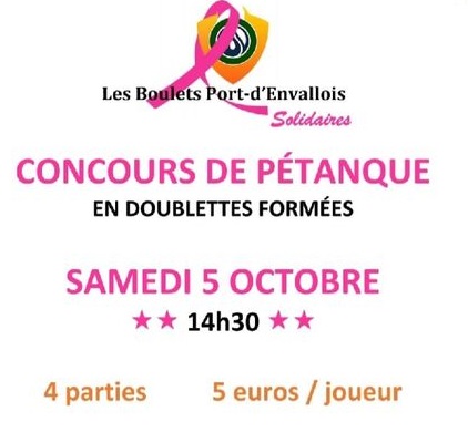 Pétanque pour octobre rose !