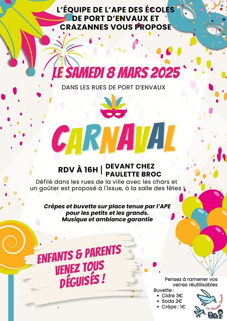 Les Mouettes rieuses et le carnaval des enfants