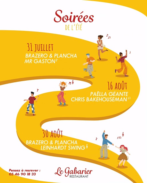 Trois soirées d'été au restaurant Le Gabarier 1