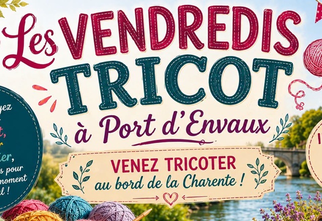 Le vendredi, c&rsquo;est tricot au bord de l&rsquo;eau…