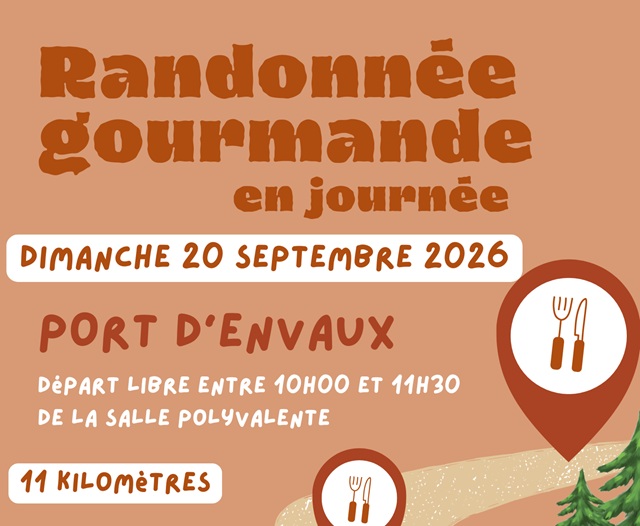 La rando gourmande 2026 de Viv&rsquo;Envaux…